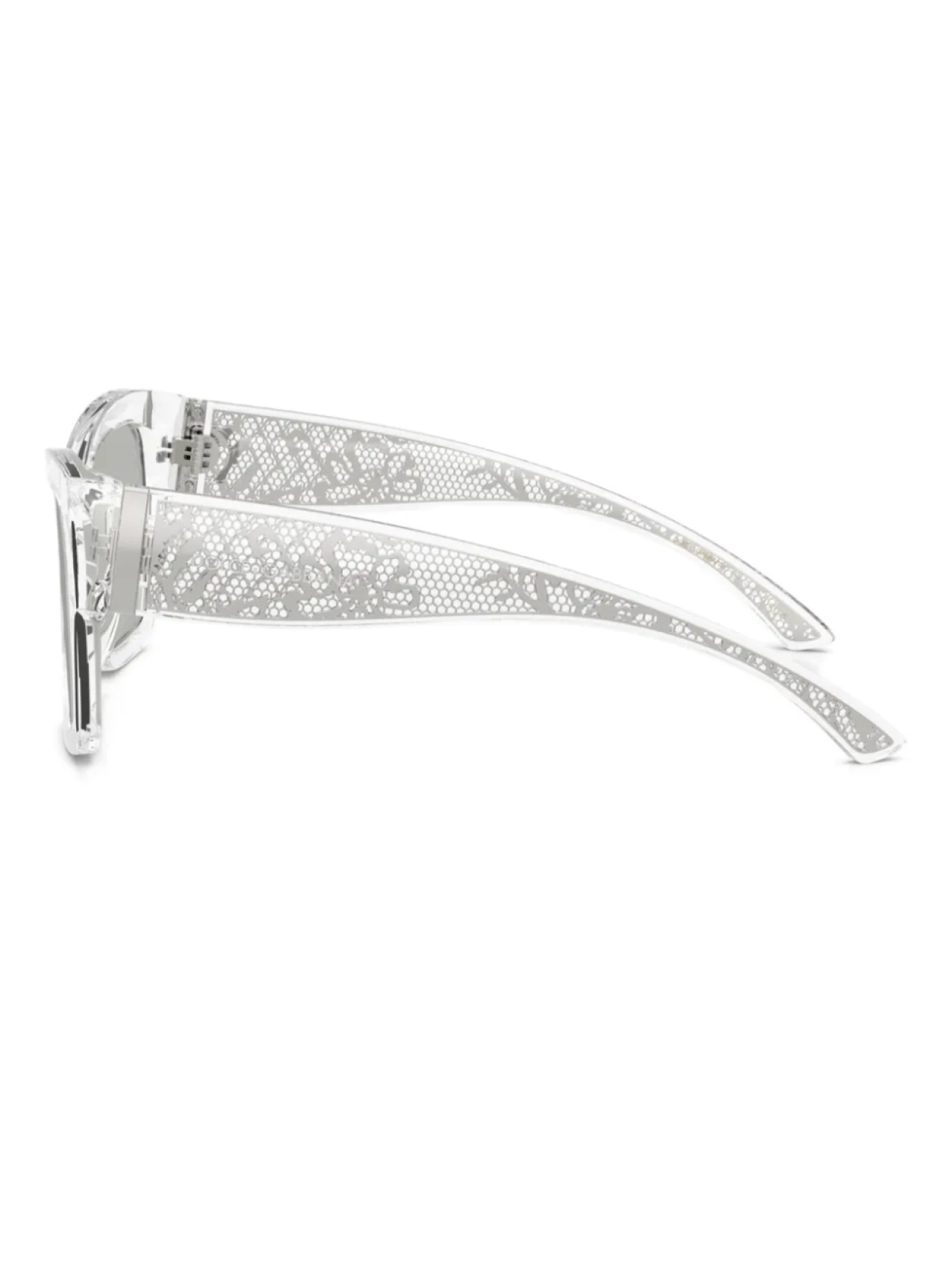Солнцезащитные очки с принтованными дужками Dolce & Gabbana Eyewear, белый — фото 3