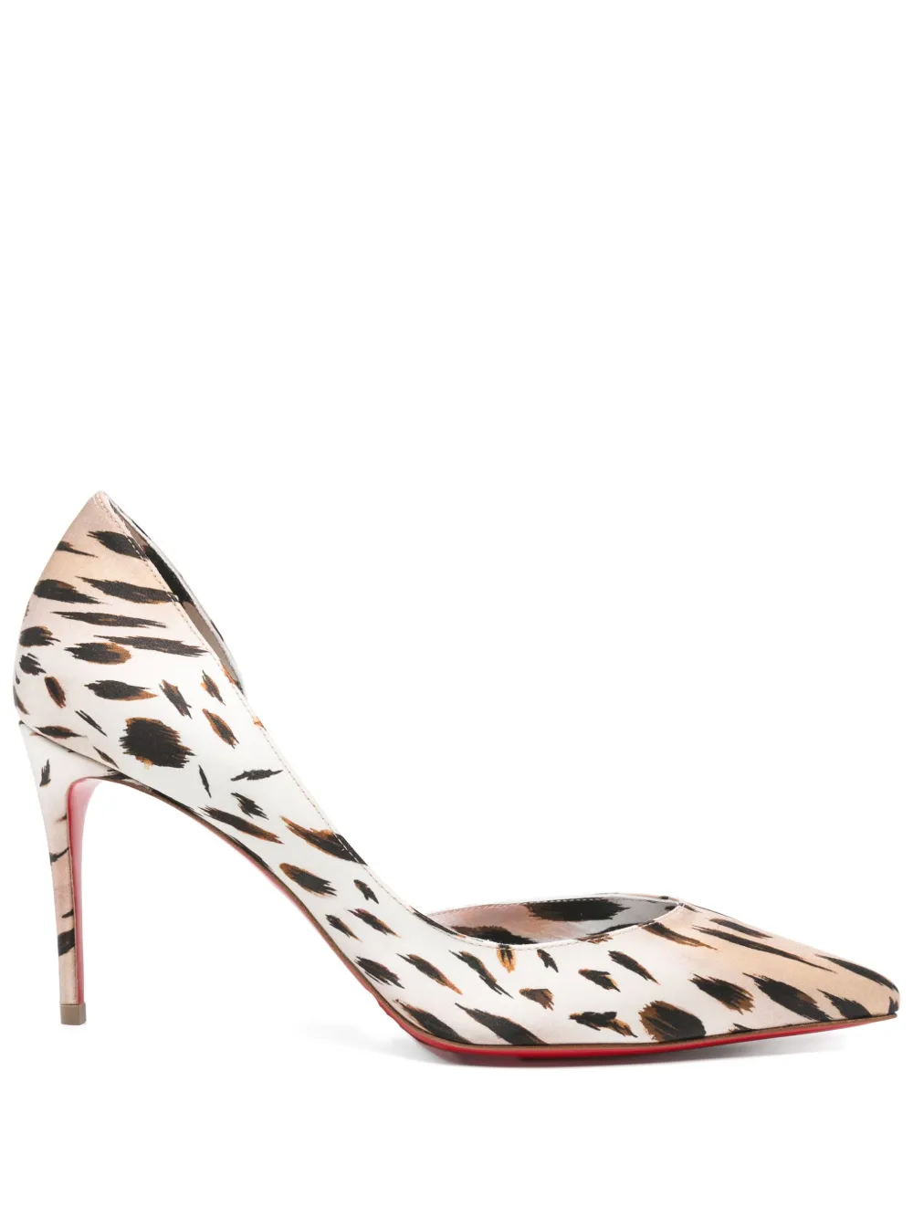 Туфли с анималистичным принтом Christian Louboutin, нейтральный