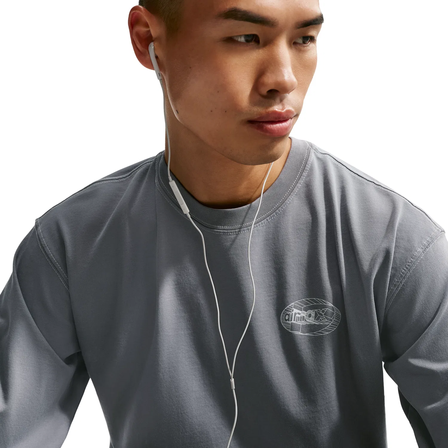 Футболка с длинными рукавами Nike City Pack 'Cool Grey Grey Fog' IQ3770-065, серый — фото 2