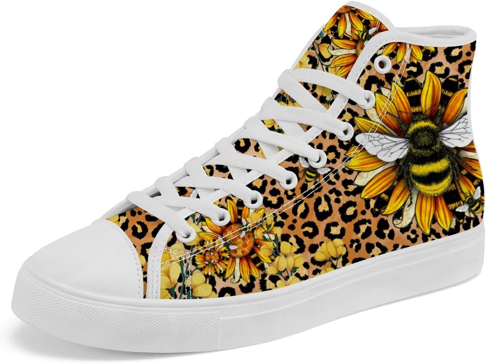 

Кеды Chebing Bee высокие на шнуровке из холщовой ткани, повседневная обувь для мужчин и женщин, желтый