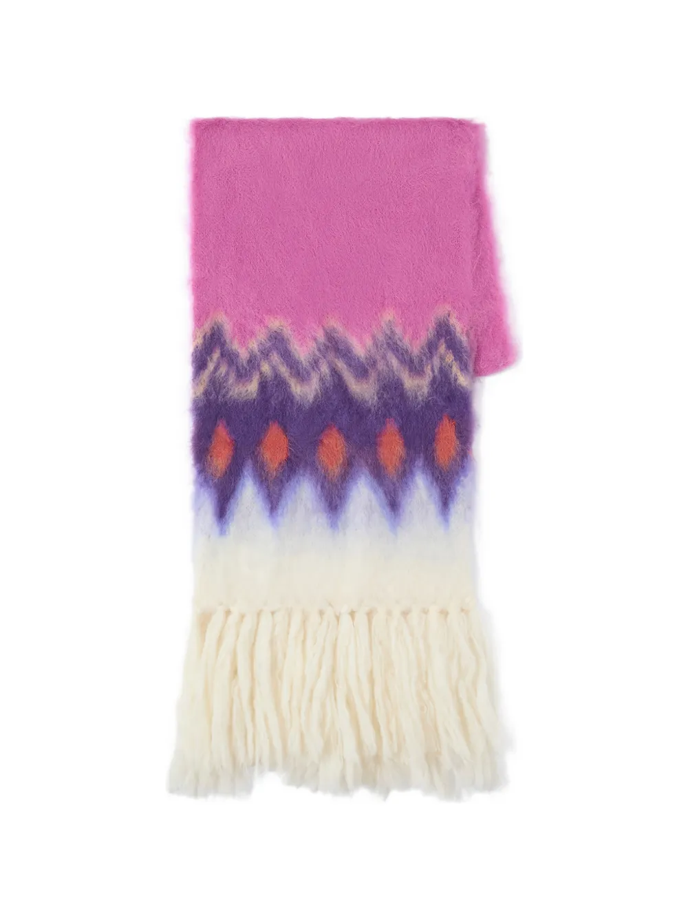 

Шарф Amanie с бахромой по краю Isabel Marant, розовый