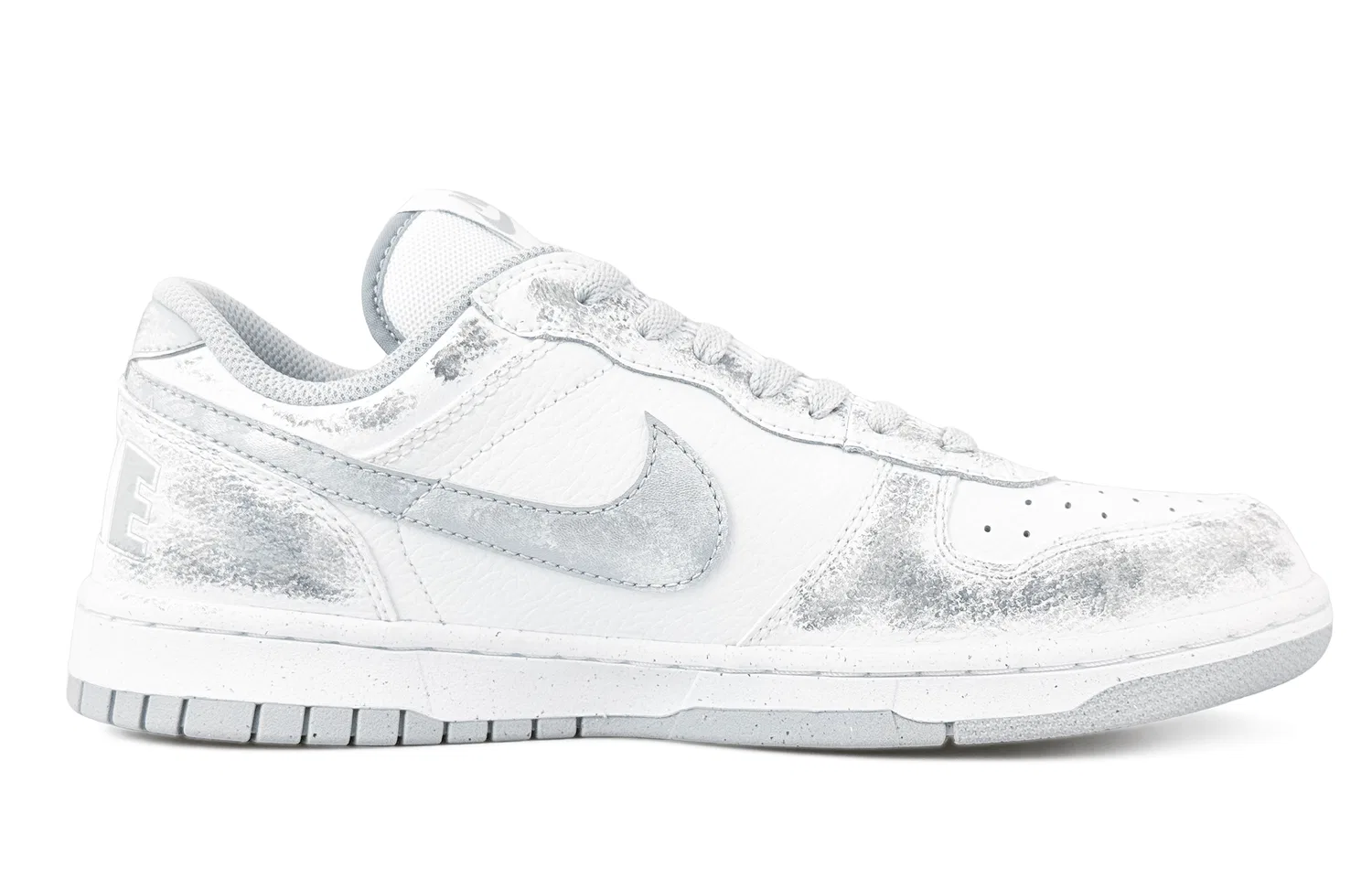 Кроссовки скейтерские Nike Big Low Silver White Gray — фото 4