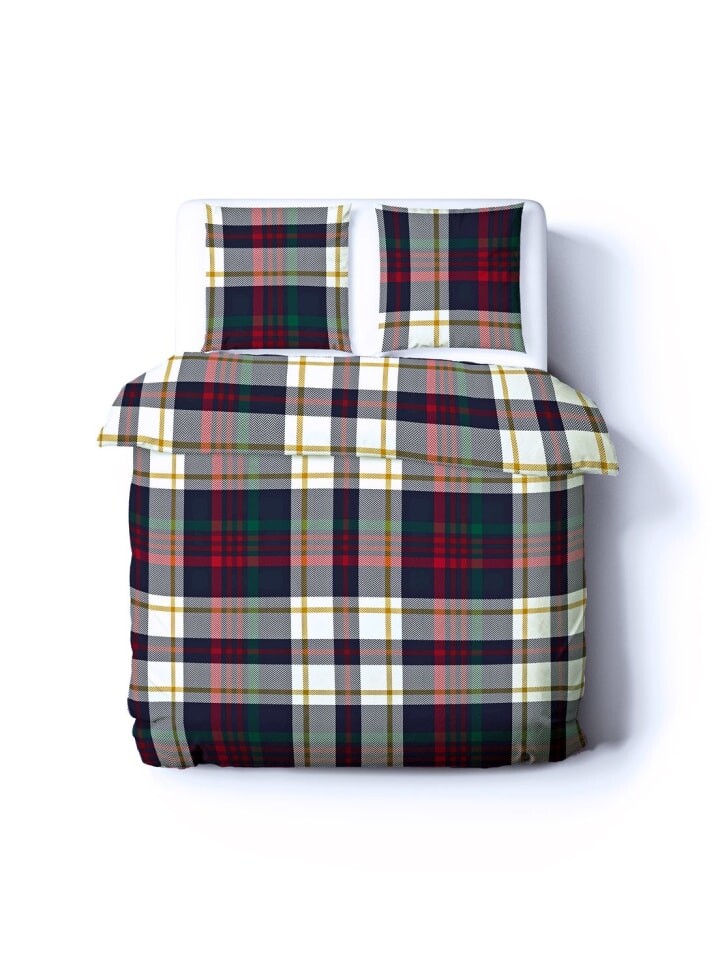 

Постельное белье JACK 2 tlg Flanell Biber 135x200cm Linien, цвет blau/rot