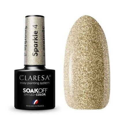 

УФ-лак для ногтей Sparkle, 5 мл — упаковка из 4 шт., Claresa