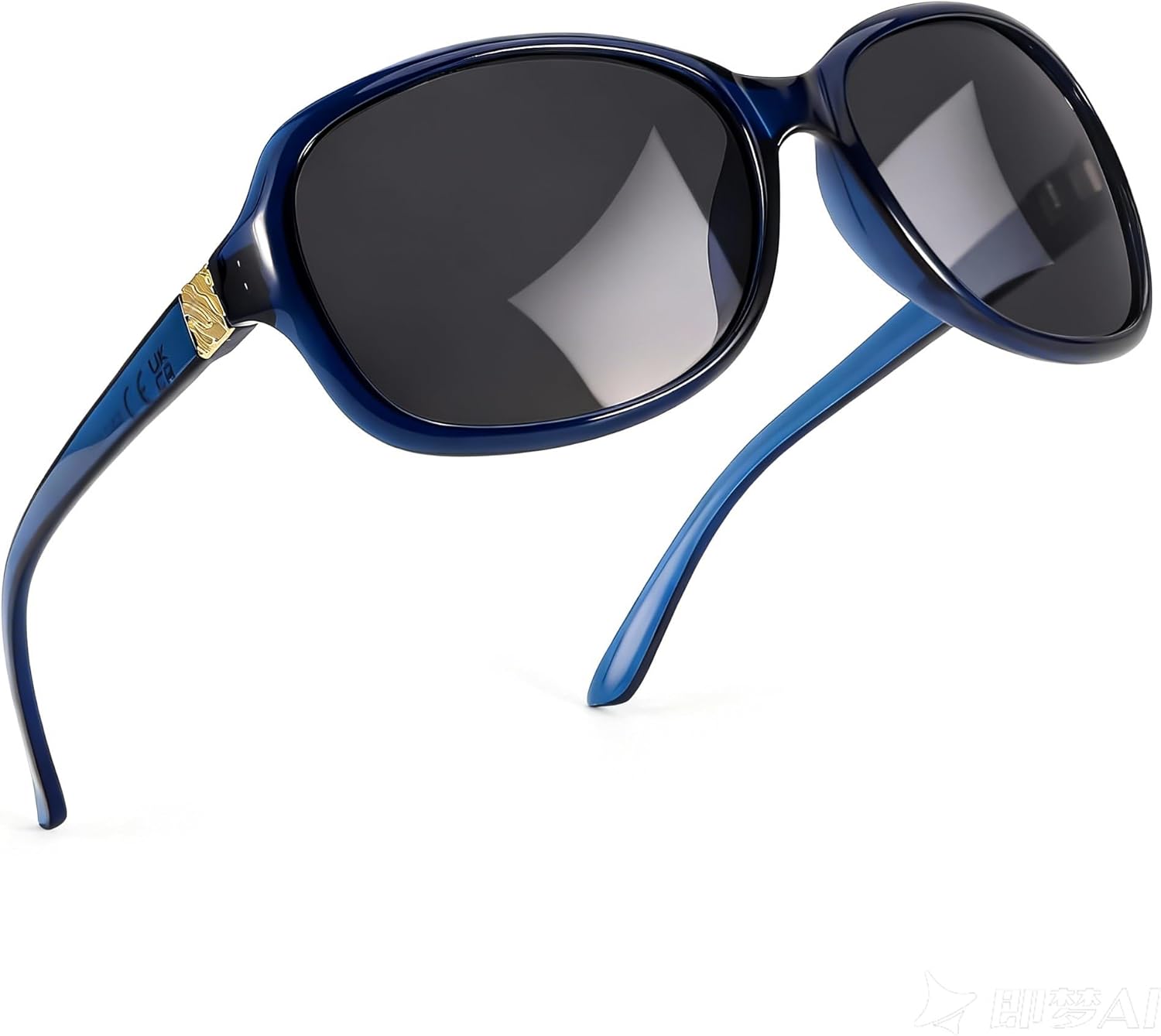 

Поляризованные солнцезащитные очки SIPHEW для женщин | Винтажные квадратные солнцезащитные очки с защитой от УФ-излучения UV400 | Женские солнцезащитные очки с обтекаемой формой, A02-pale Blue Frame Grey Lens