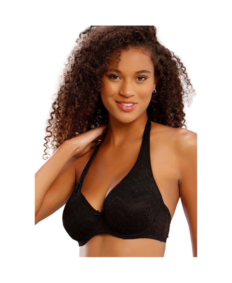 

Женский бюстгальтер с глубоким вырезом и подкладкой LASCANA, Black