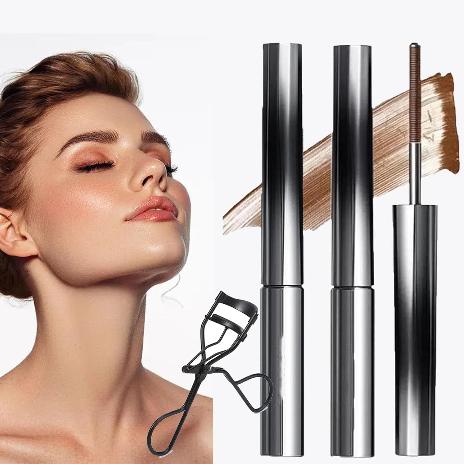 Водостойкая тушь для ресниц Faccelove's Ironeye Mascara, коричневая Gxhnb, Brown X 2 Pieces