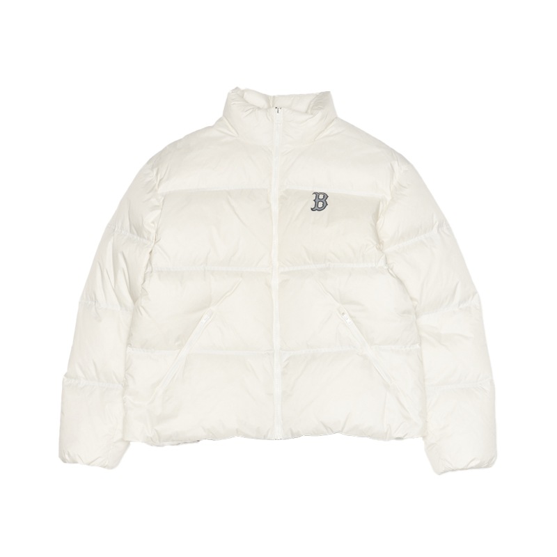 

MLB Бейсбольная куртка пуховик Бостон Ред Сокс, Standard Ivory White