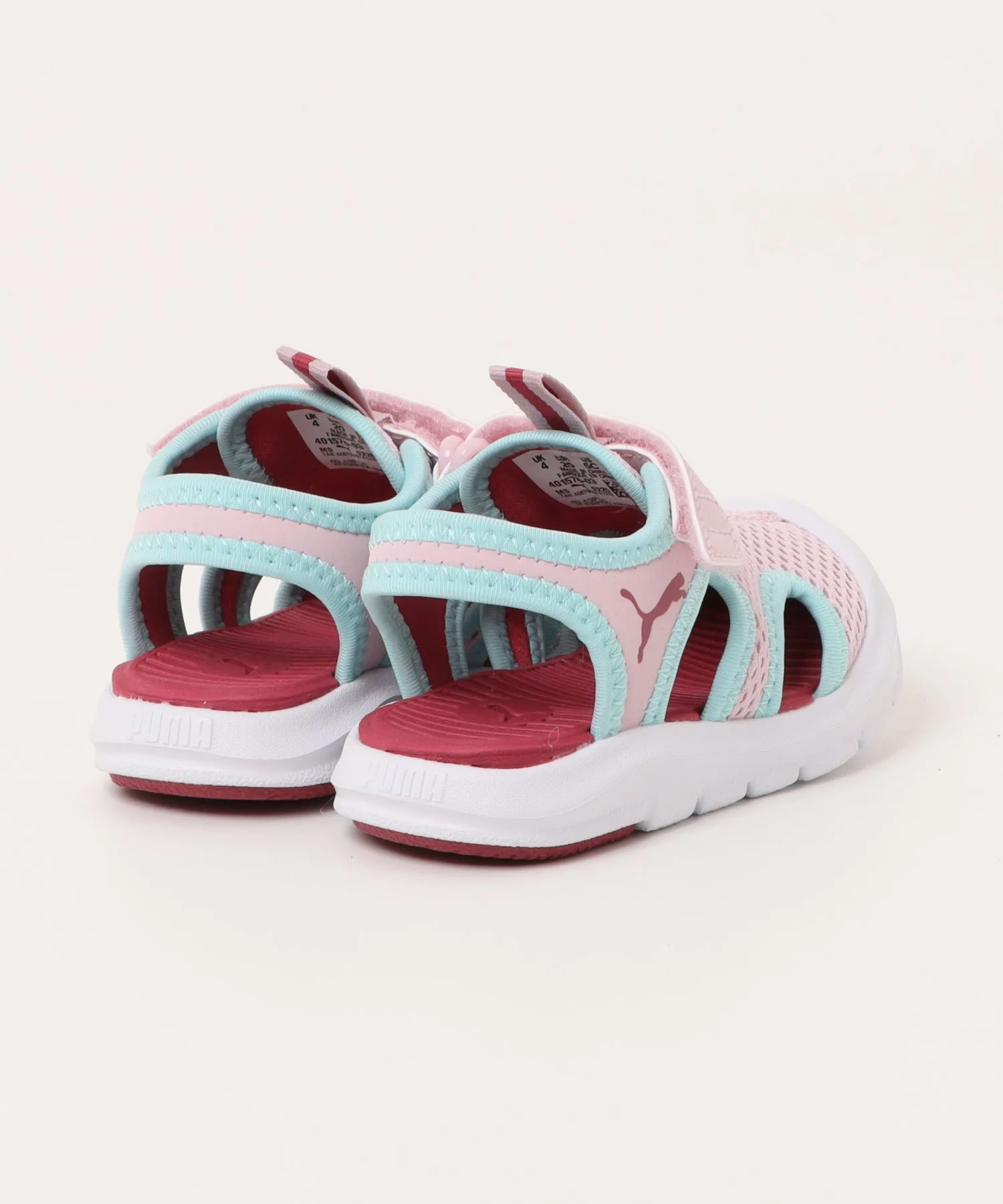 Сандалии для детей из сетчатой ткани Fun Racer Mesh PUMA черные — фото 2