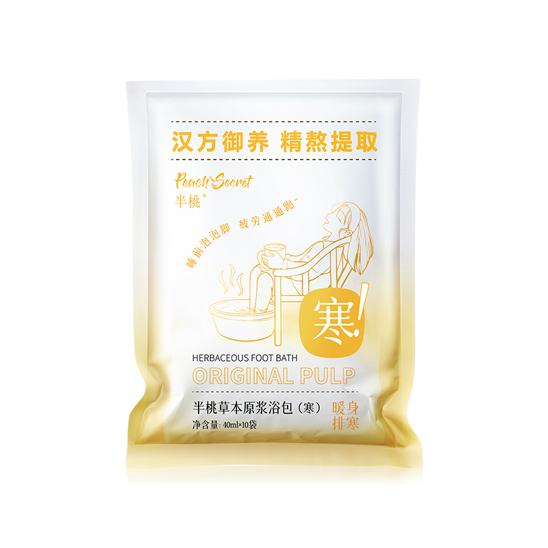 

Набор для ножных ванн Herbal Raw Denim, согревающий и увлажняющий, 40 мл*10 шт PEACH'S SECRET