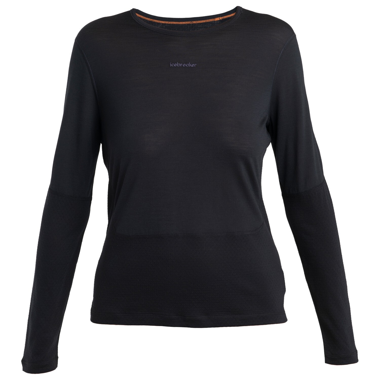 

Рубашка из мериноса Icebreaker Women's Merino 125 Zoneknit Energy Wind L/S Tee, черный