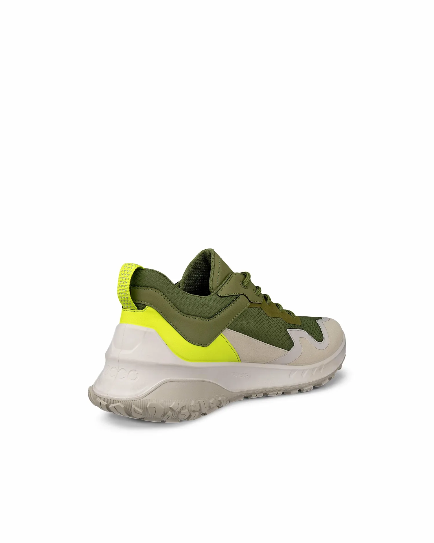 Мужские кроссовки ECCO ULT-TRN из натуральной кожи, GRAVEL/ACORN/LIME PUNCH — фото 3