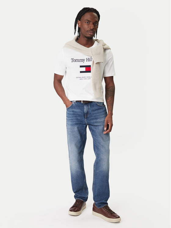 Джинсы tapered fit Harlem MW0MW41890 Tommy Hilfiger, синий — фото 2