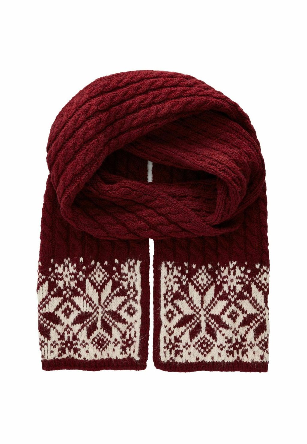 

Шарф CO-ORD CHRISTMAS FAIRISLE PATTERN SOFT TOUCH REGULAR FIT Next, красный