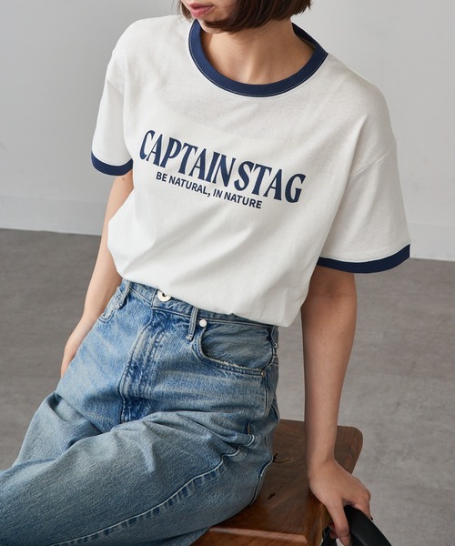 

Футболка с принтом, джерси CAPTAIN STAG, белый