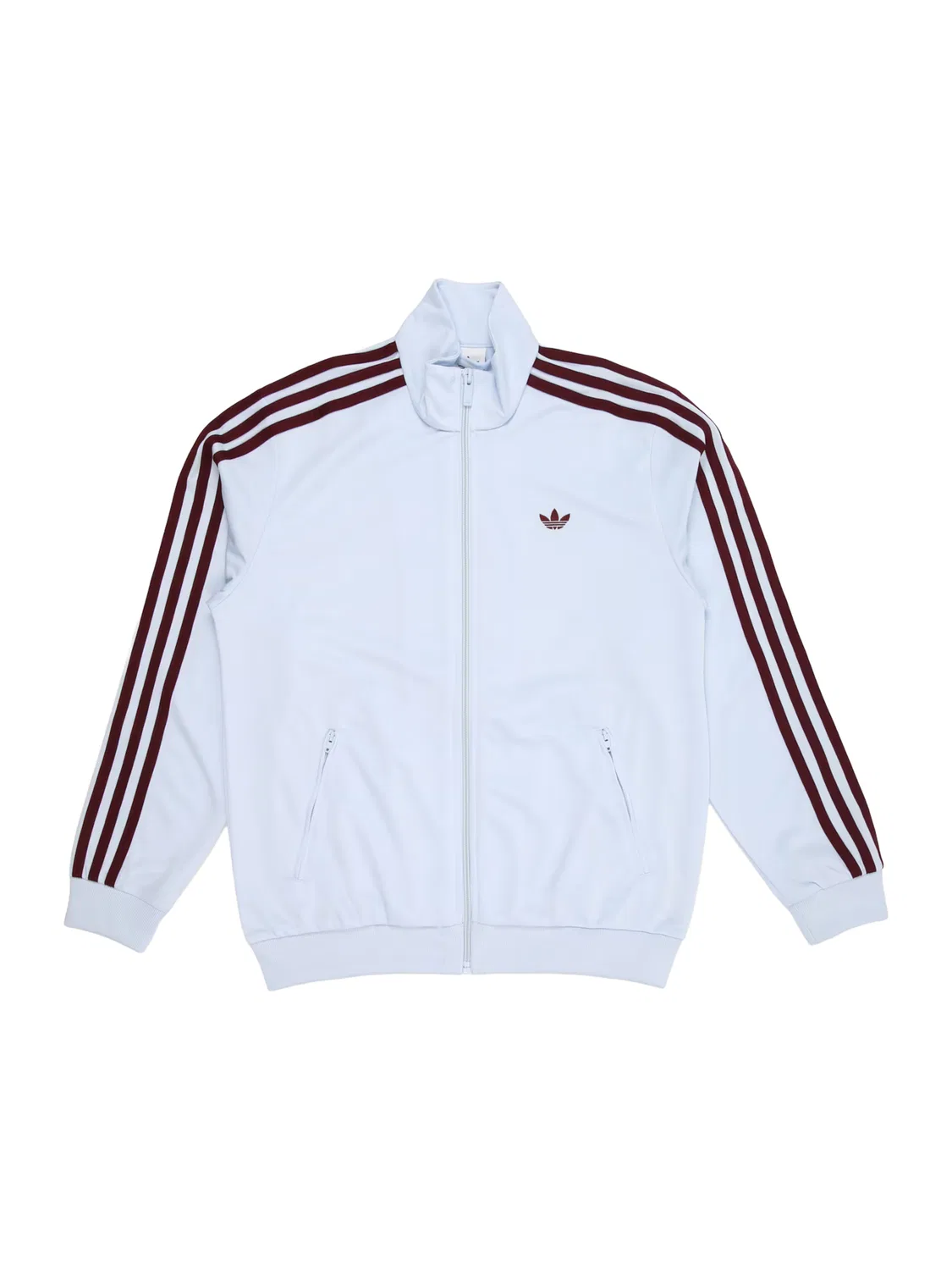Толстовка на молнии Adidas Originals Firebird светло-голубого цвета