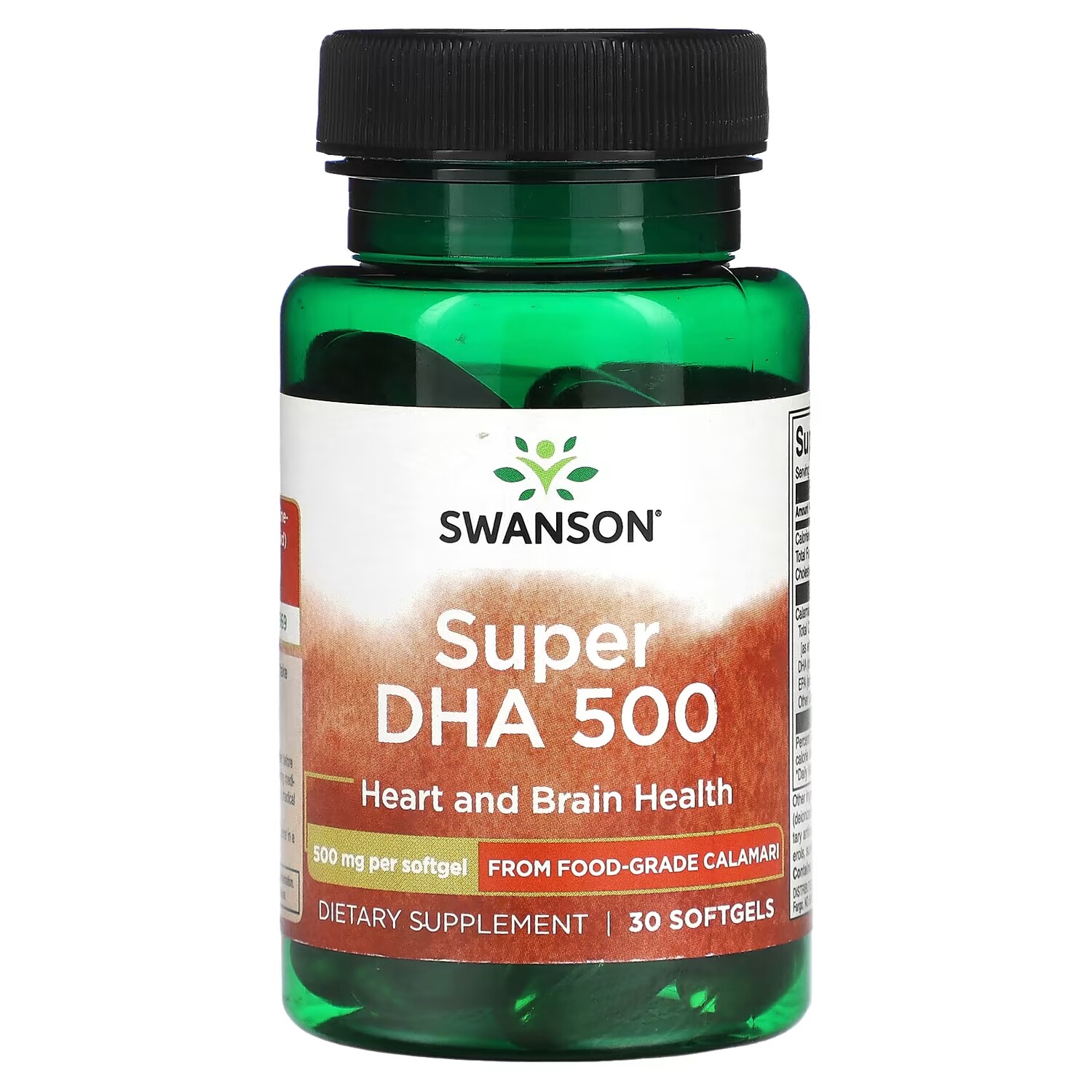 

Добавка Super DHA 500 Swanson, 30 мягких желатиновых капсул