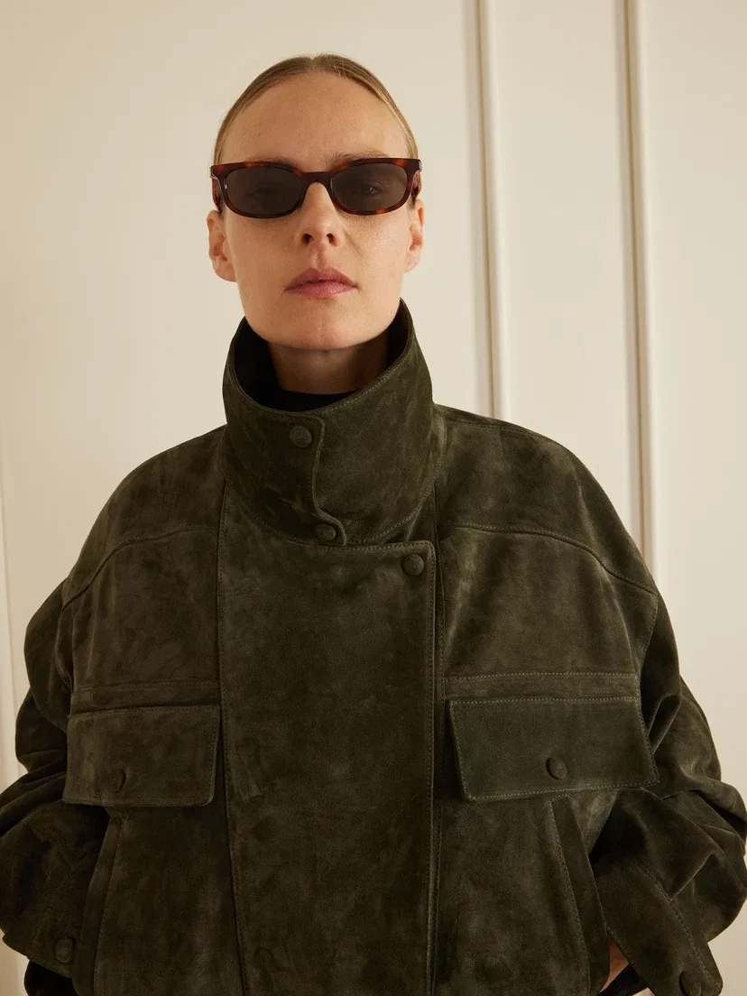 Солнцезащитные очки-кошечки из ацетата черепаховой расцветки Saint Laurent Eyewear, коричневый — фото 2