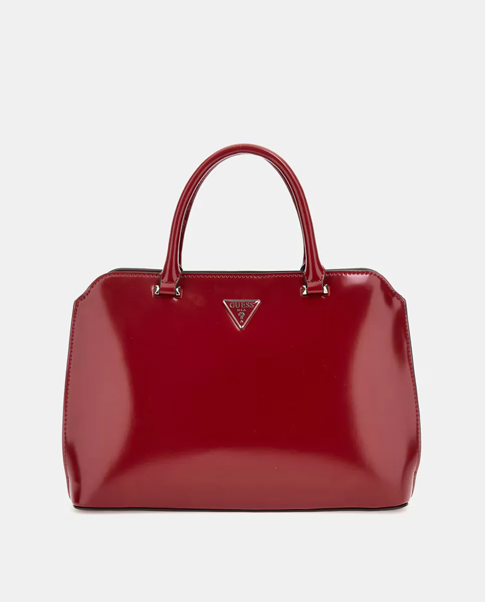 

Сумка из лакированной кожи с застежкой-молнией Guess, красный
