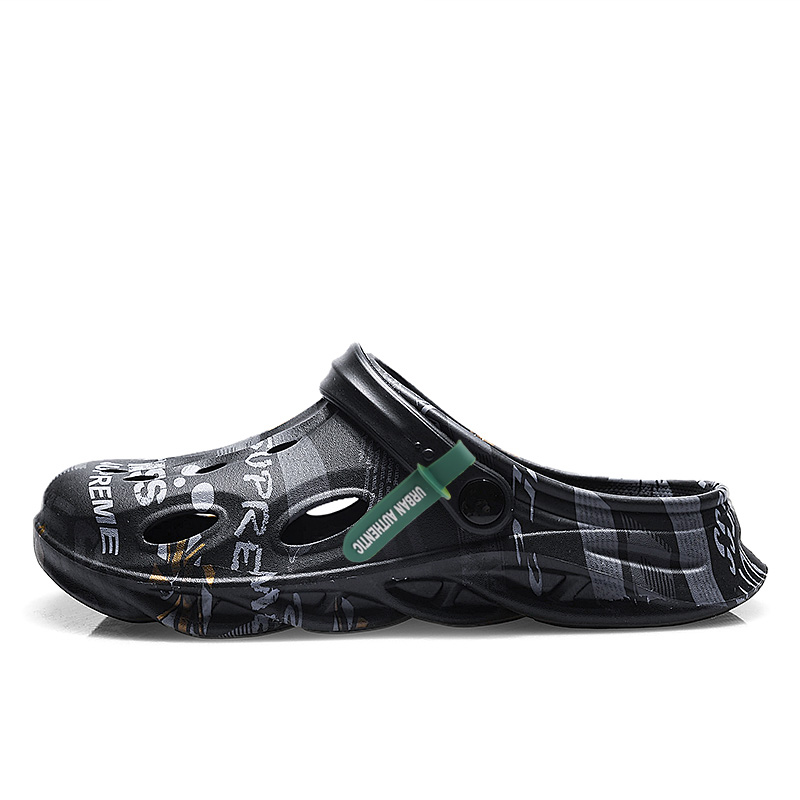 

URBAN AUTHENTIC Клоги мужские черные, цвет Black