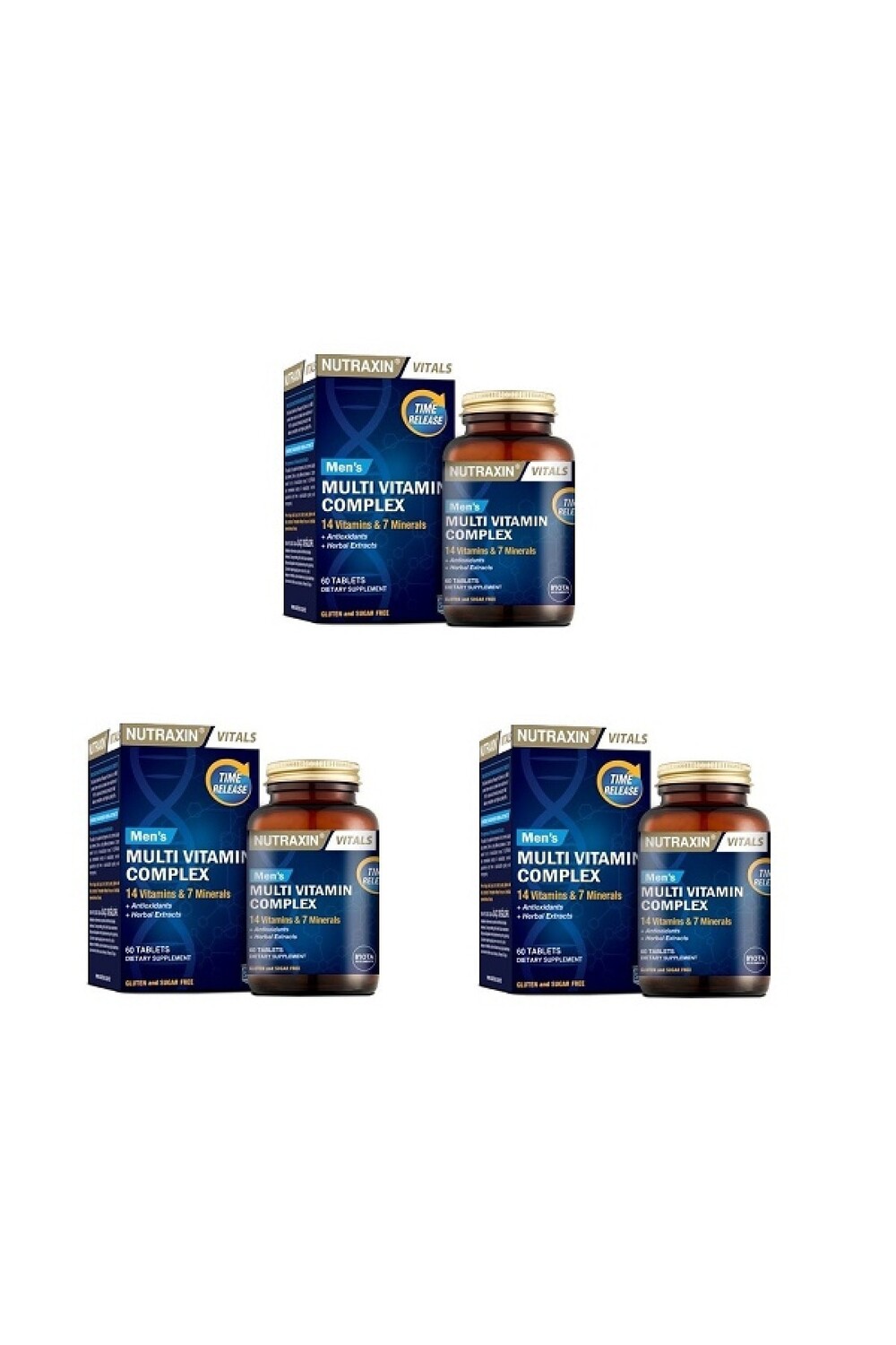 

Nutraxin Мультивитаминный комплекс для мужчин 60 таблеток*3