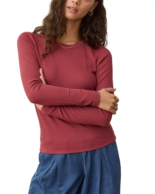 

Футболка с круглым вырезом Lexi Marine Layer, красный