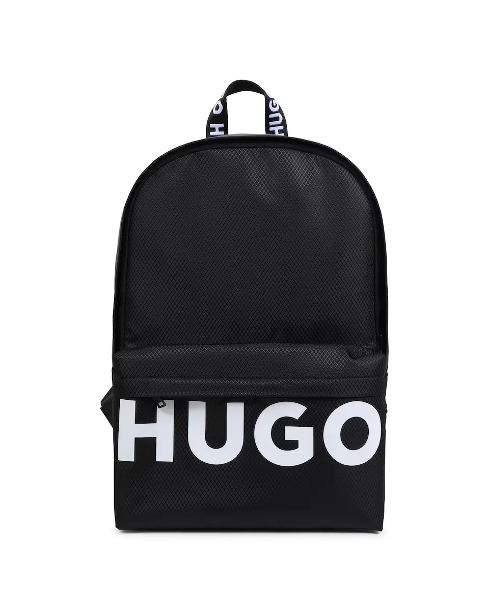 

Рюкзак для мальчика с передним карманом Hugo, чёрный
