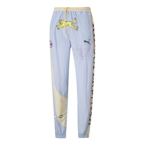 

Брюки x kidsuper studios track pants 'purple yellow black' Puma, фиолетовый