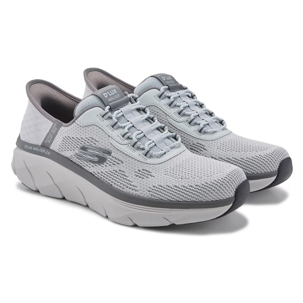 

Широкие кроссовки Slip-Ins d'lux walker 2.0 Skechers, серый