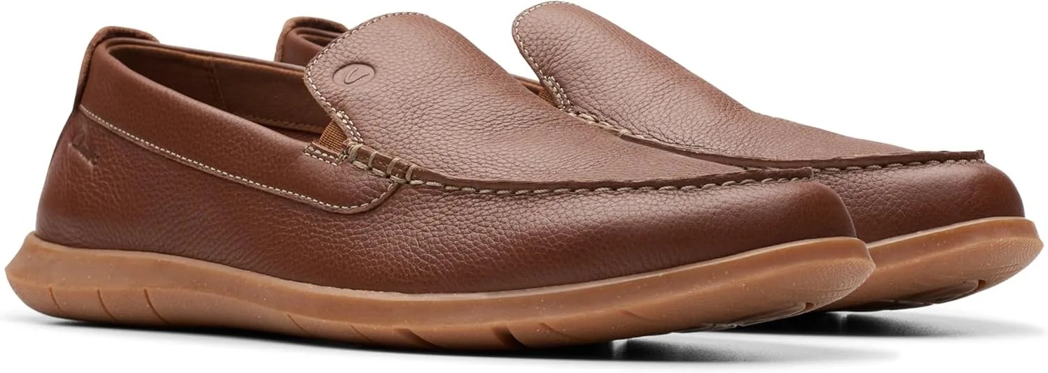 Мужские лоферы Clarks Flexway Step, светло-коричневый — фото 2