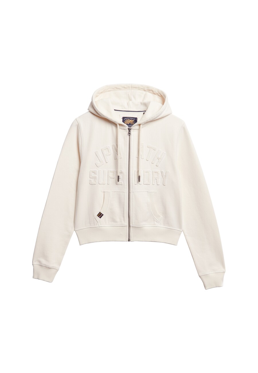 

Худи с капюшоном на молнии Superdry, White
