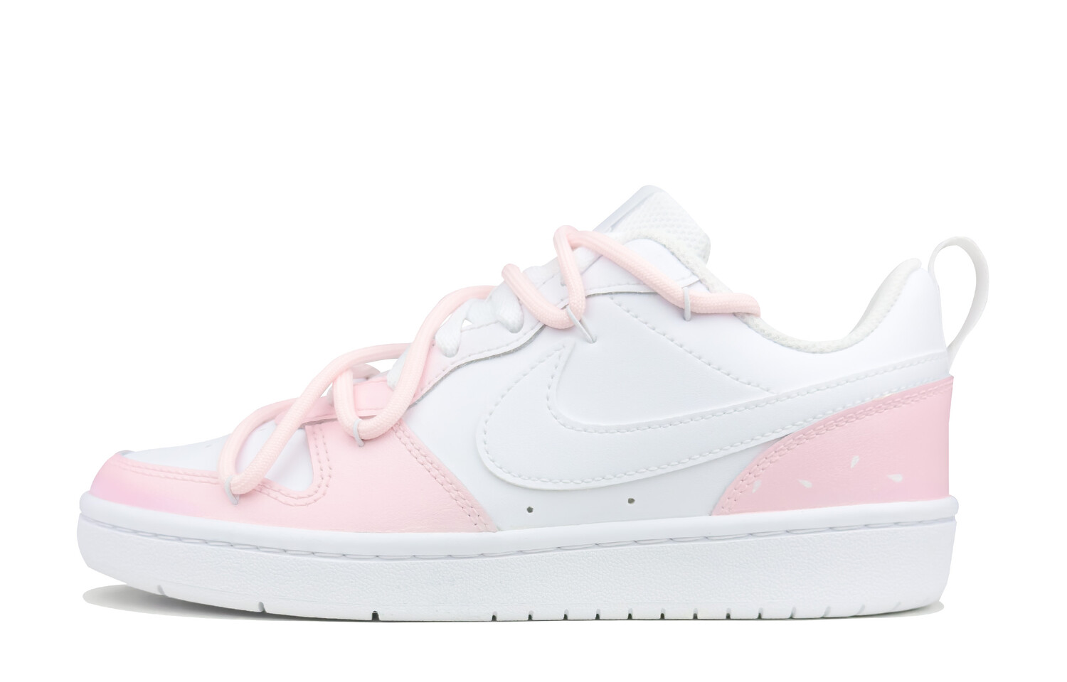 

Кроссовки Nike Court Borough Skateboard Shoes Women's Low-Top Pink/White, Белый, Кроссовки Nike Court Borough Skateboard Shoes Women's Low-Top Pink/White