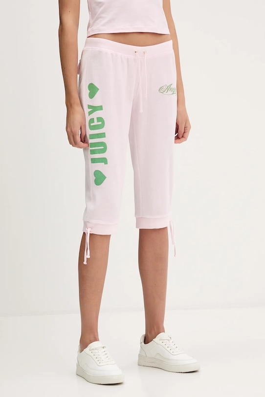 

Бархатные шорты «ангел» Juicy Couture, розовый