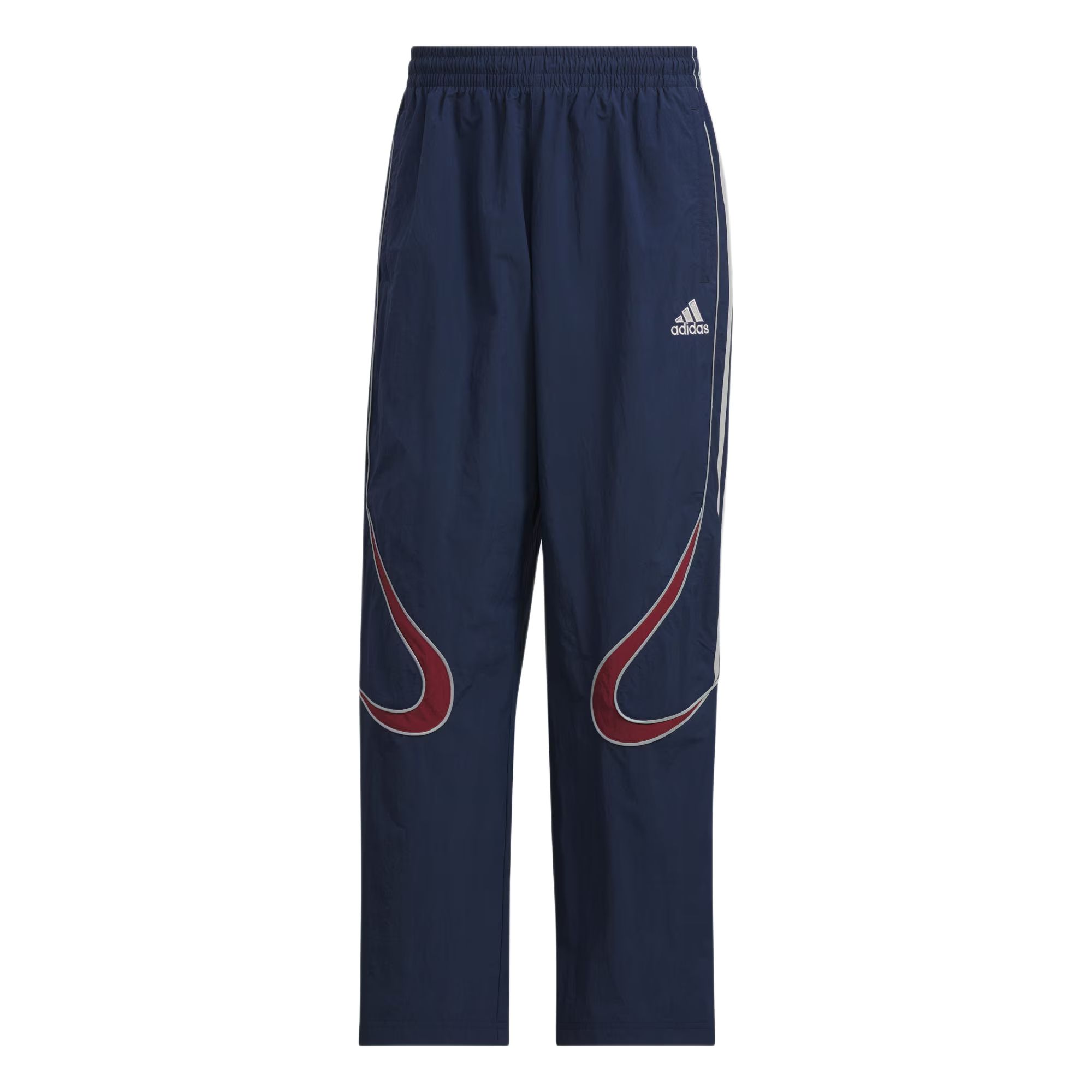 Брюки Casual SS25 Teamgeist Adidas, темно-синий/темно-красный