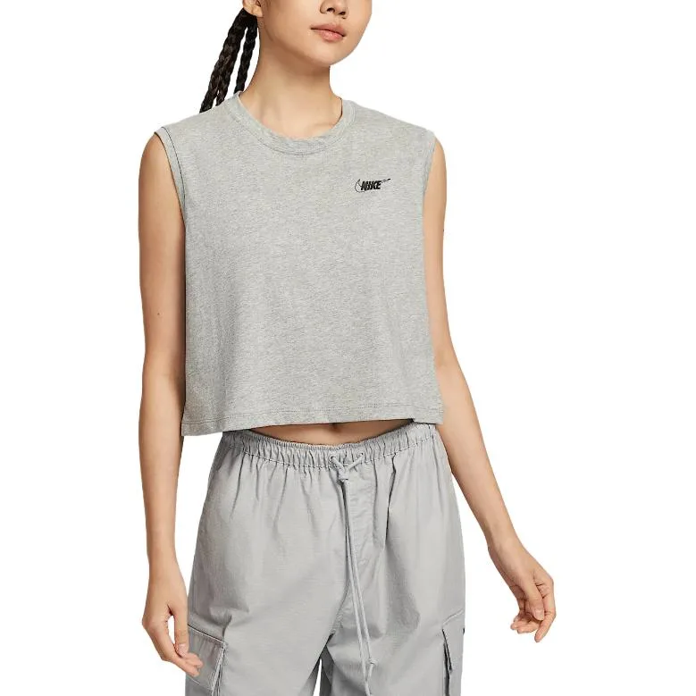 Nike Футболка женская спортивная Toned Dark Gray