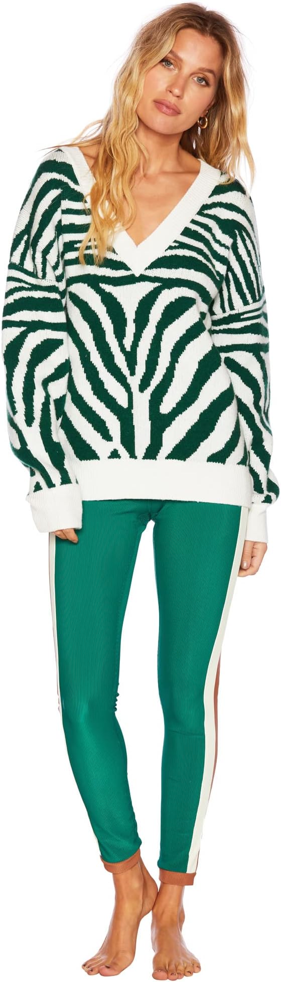 

Свитер Beach Riot Joey Sweater, цвет Verdant Zebra