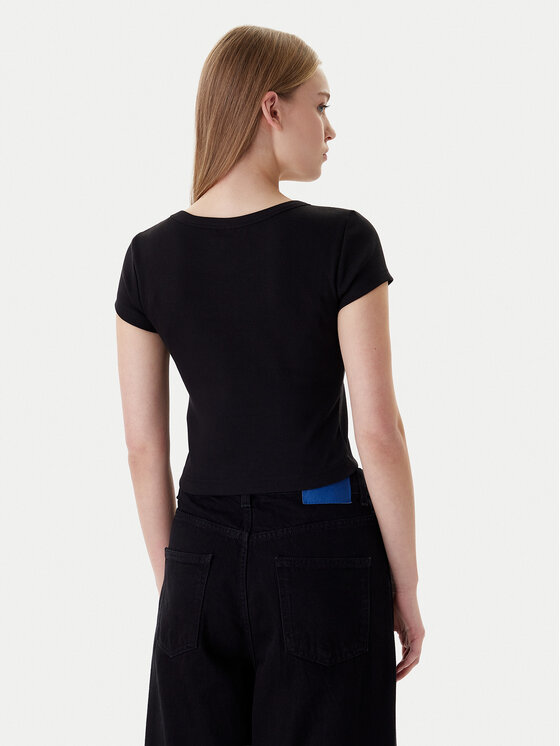 Футболка slim fit LV047C200G Calvin Klein, черный — фото 3