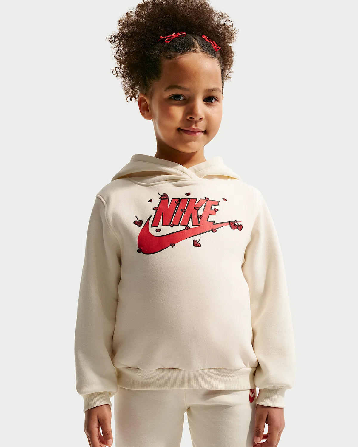 Детский флисовый худи и джоггеры Nike, Brown — фото 2