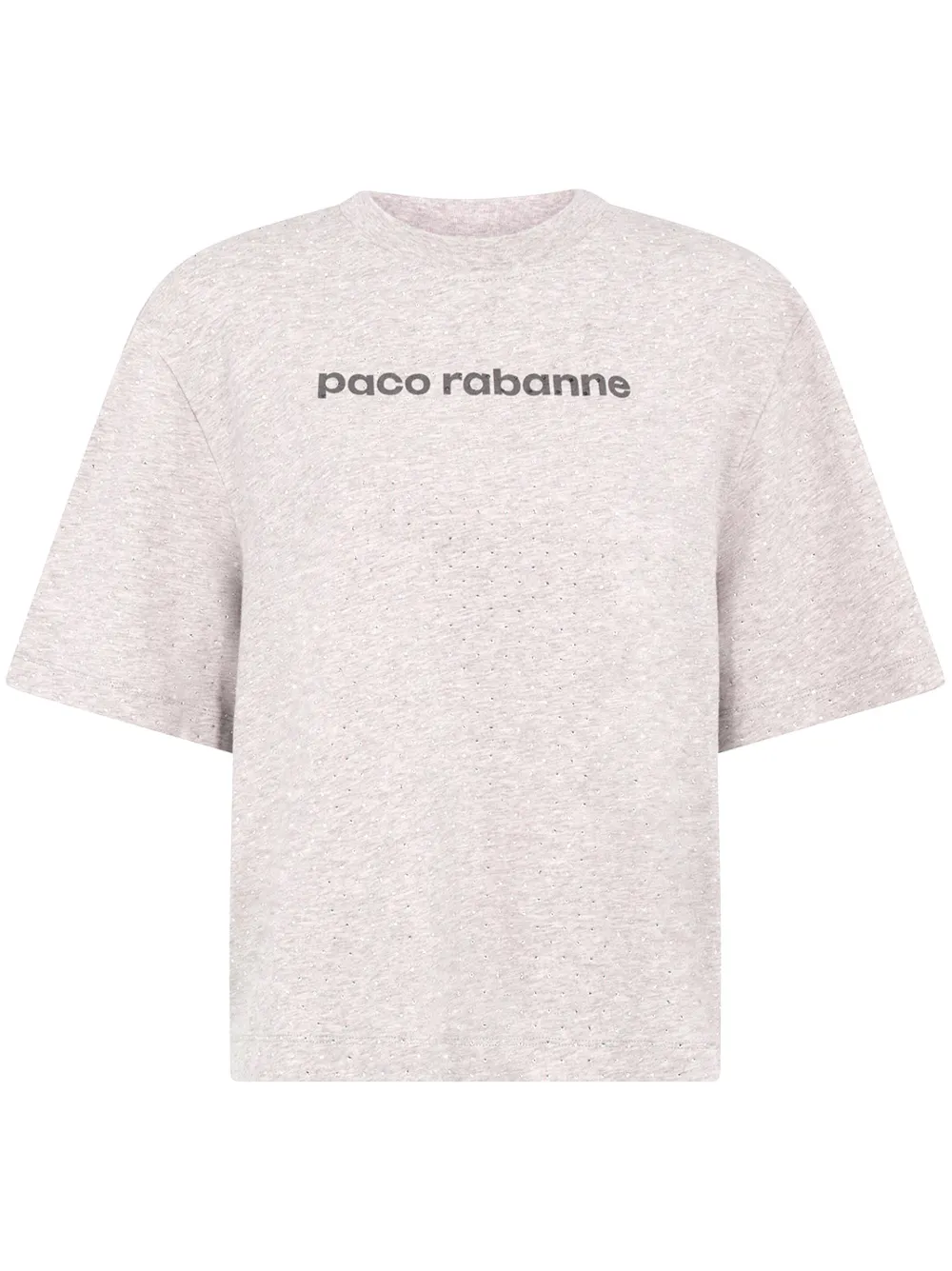 

Футболка со стразами Rabanne, серый