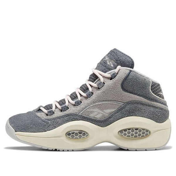 

Кроссовки question mid 'grey suede' Reebok, коричневый
