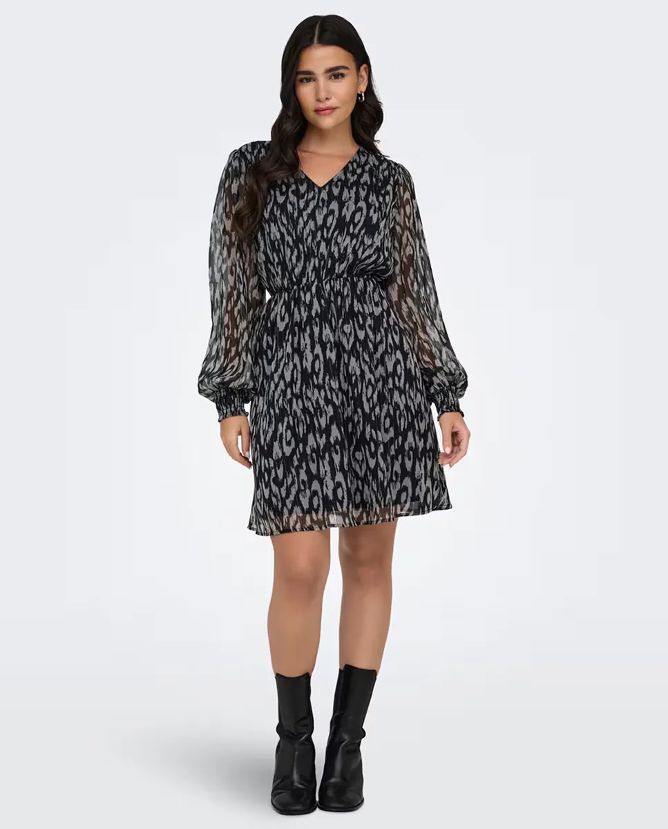 

Платье миди с принтом из люрекса jdy, черный