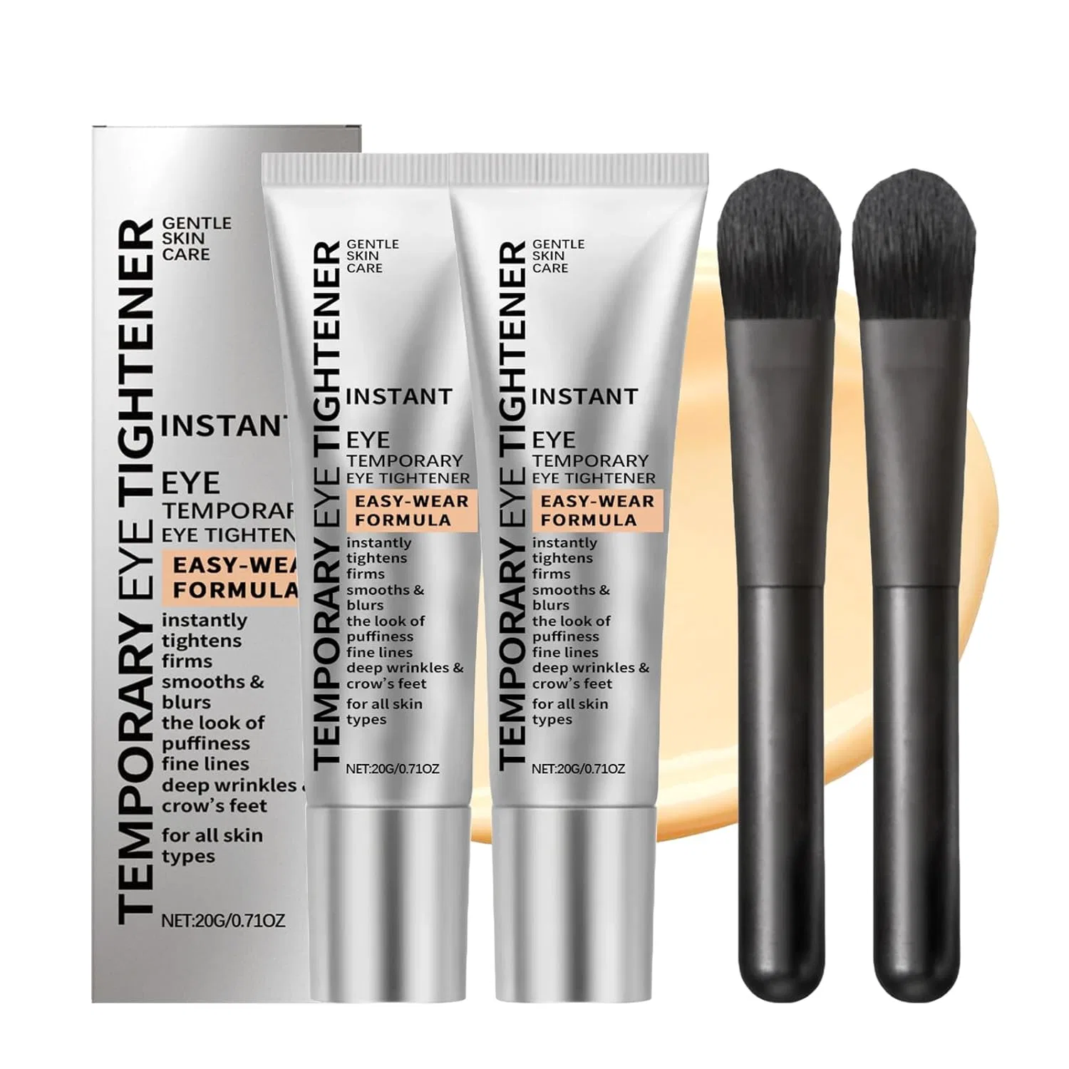 Мгновенный подтягивающий крем для глаз (2 шт.) Pluvyze