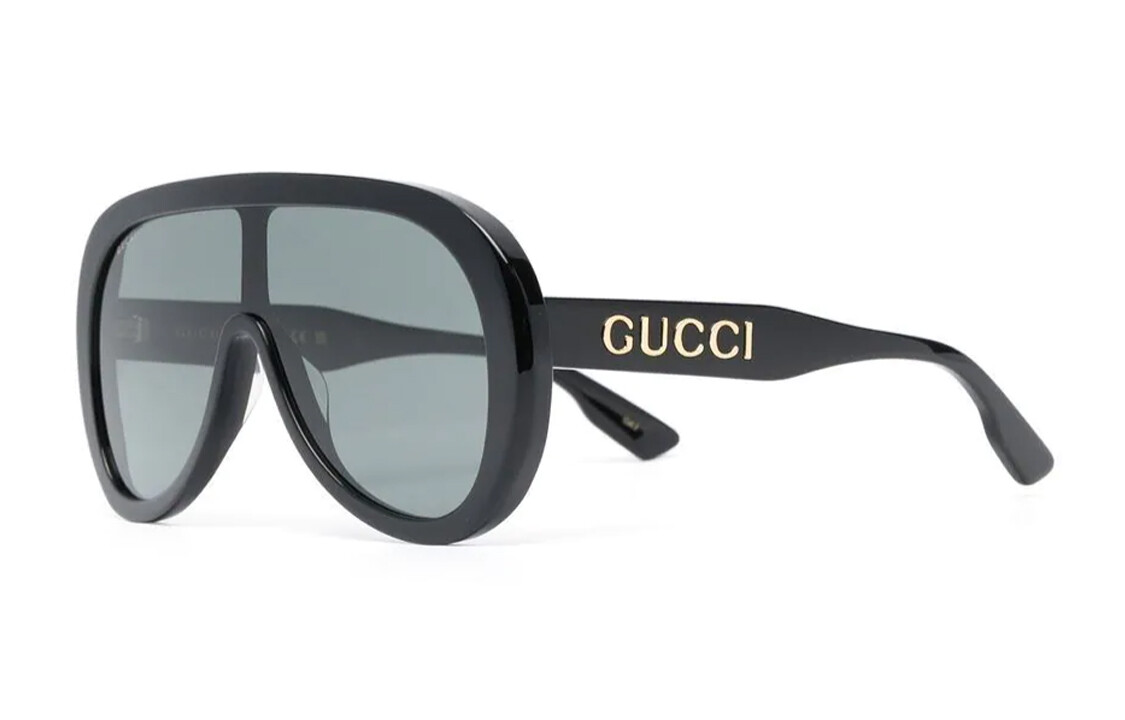 

Очки солнцезащитные женские Gucci в форме маски, черный