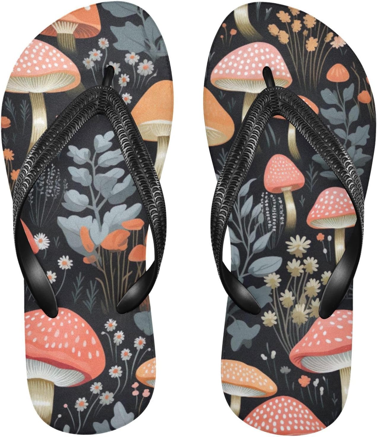 

Летние пляжные повседневные сандалии Mushroom Flip Flop для женщин и мужчин Kfbe