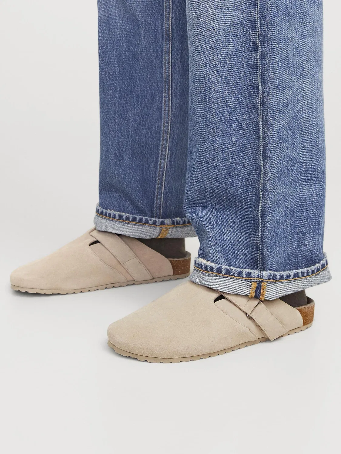 Пантолеты из велюра Jack & Jones, plaza taupe — фото 2
