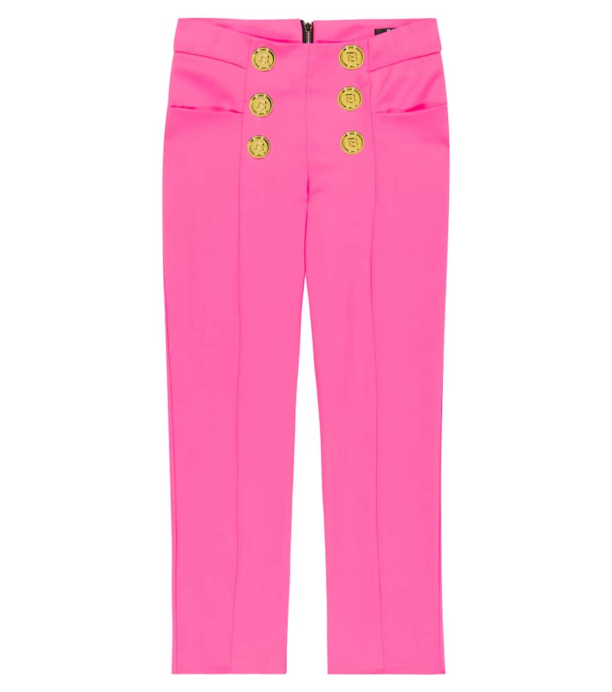 

Брюки из вирджинской шерсти Balmain Kids, 512-Rosa