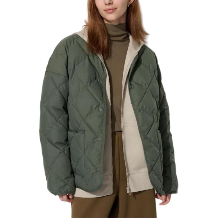 Куртка Uniqlo Puffertech Relaxed, 57 темно-оливковый