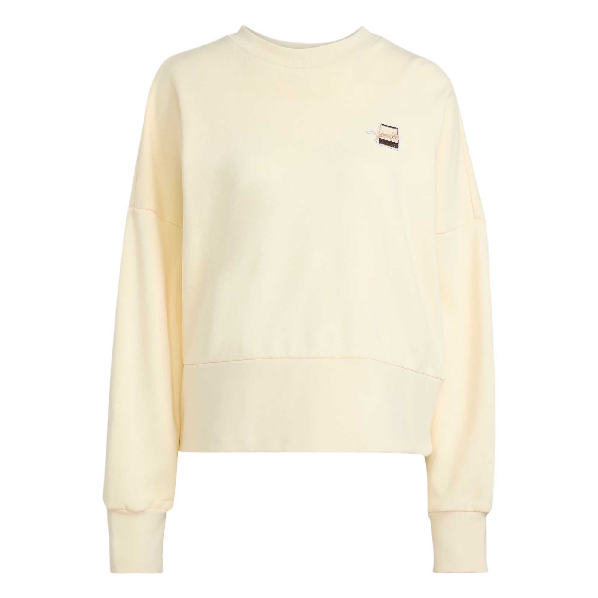 Толстовка с кошачьим принтом Women's Adidas, слоновая кость