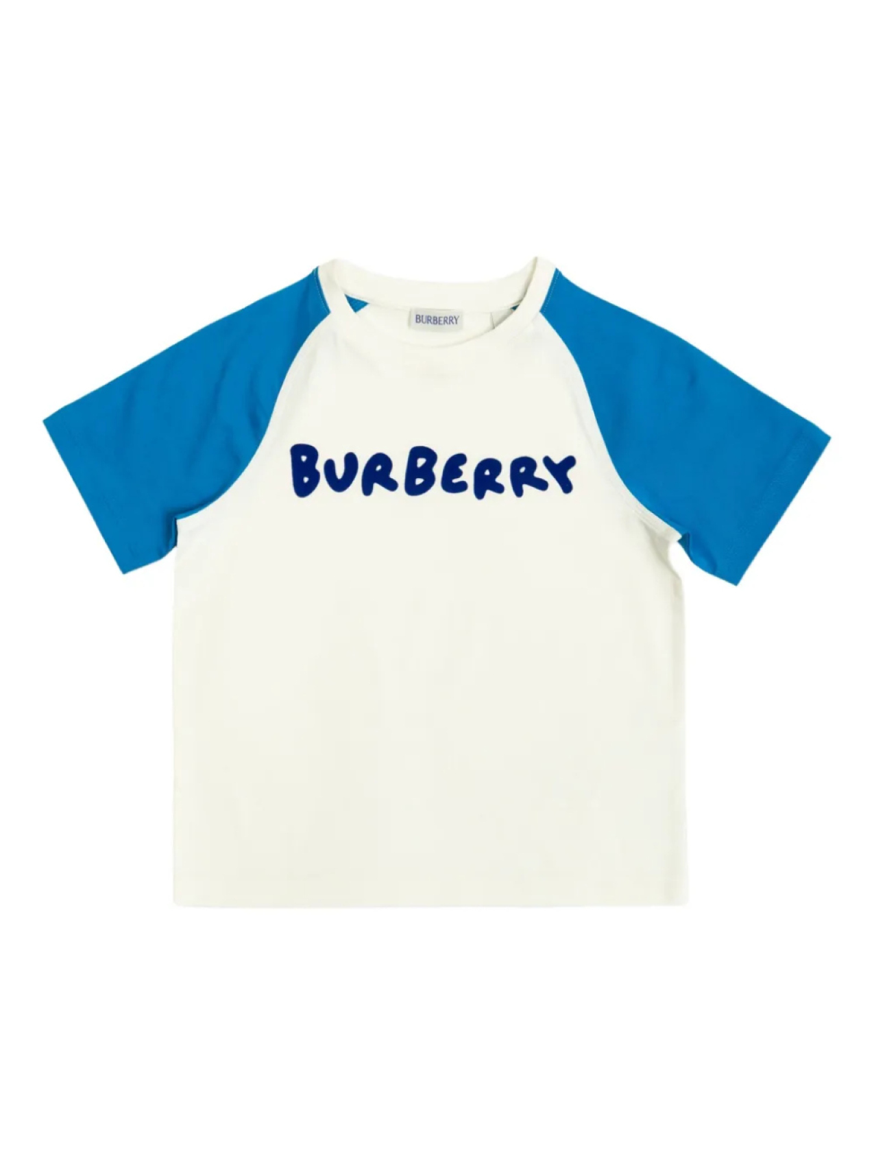 

Футболка с рукавом реглан Burberry Kids, белый