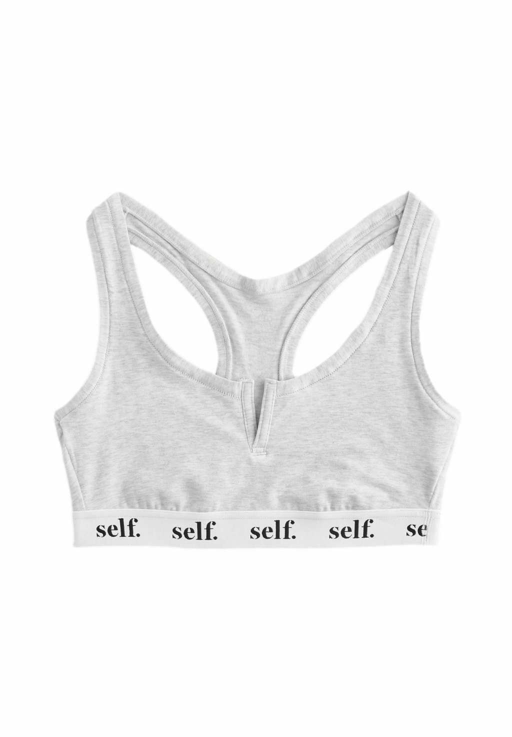 

Бюстье NOTCH NECK LOGO CROP Self., серый